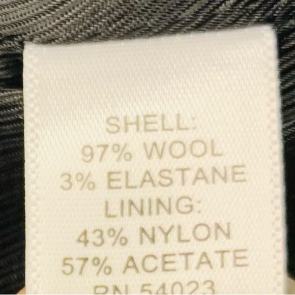 Banana Republic Black Women’s Wool Military Jacket Stretch NWOT Size 2! - Picture 9 of 10